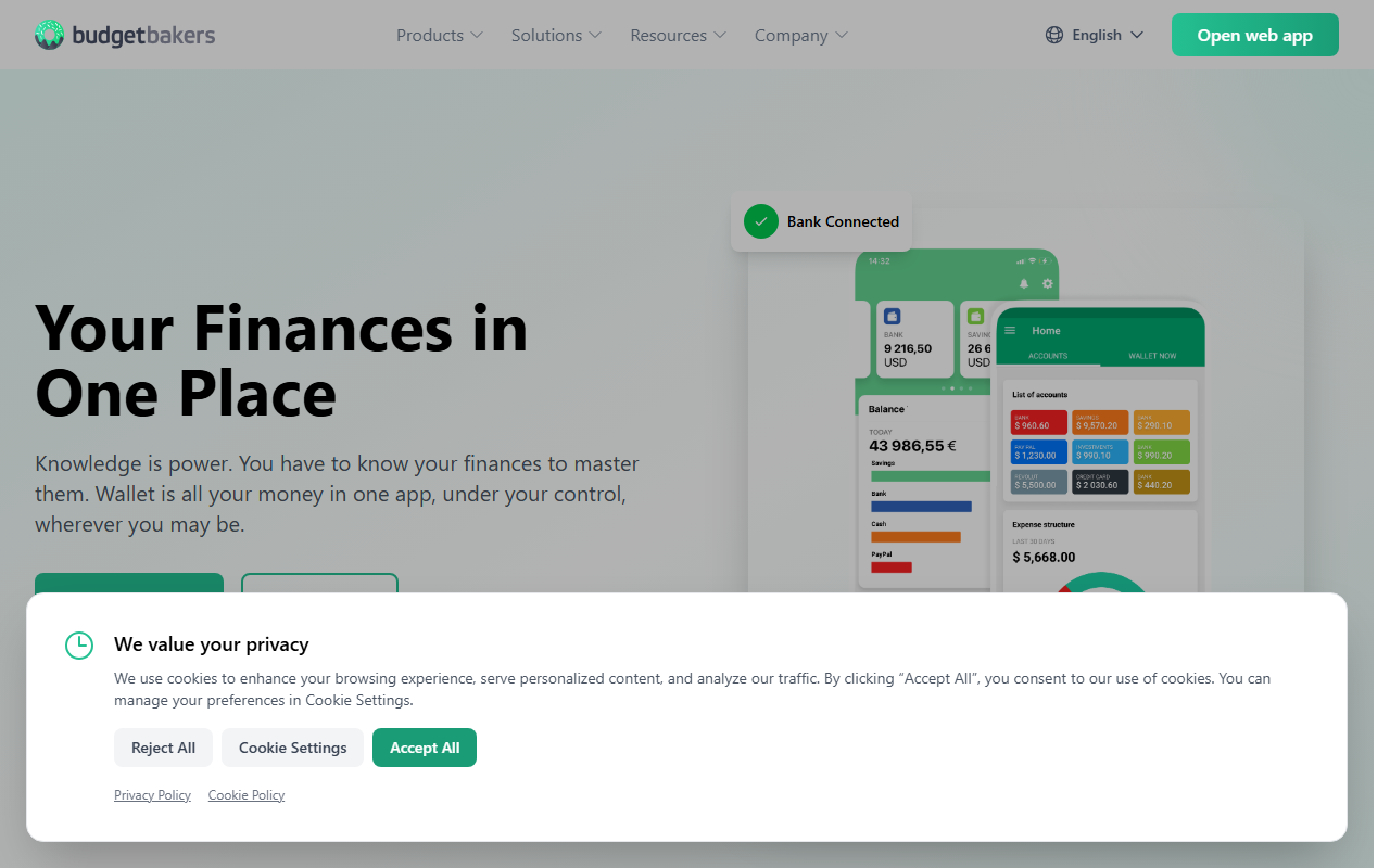 Captura de pantalla de Wallet by BudgetBakers
