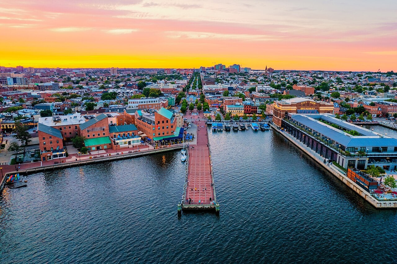 View of Baltimore, Maryland