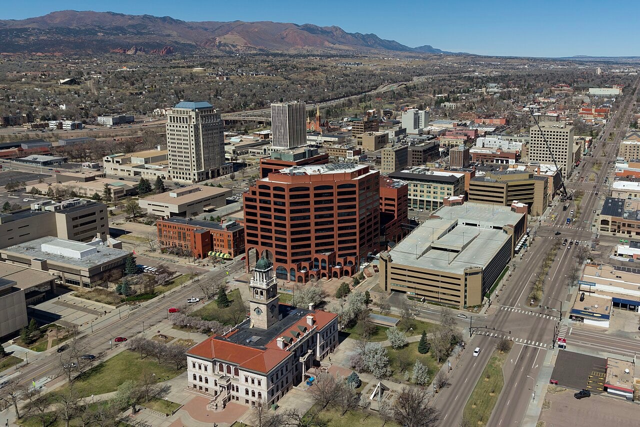View of Colorado Springs, Colorado