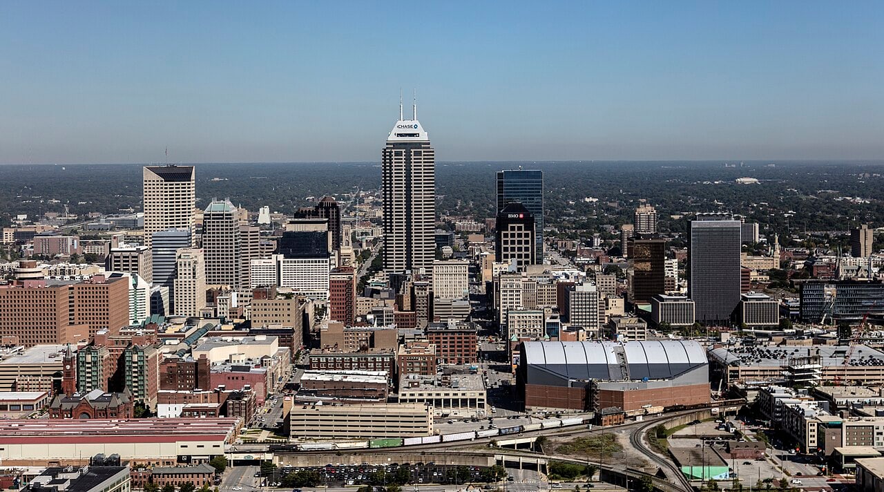 View of Indianapolis, Indiana