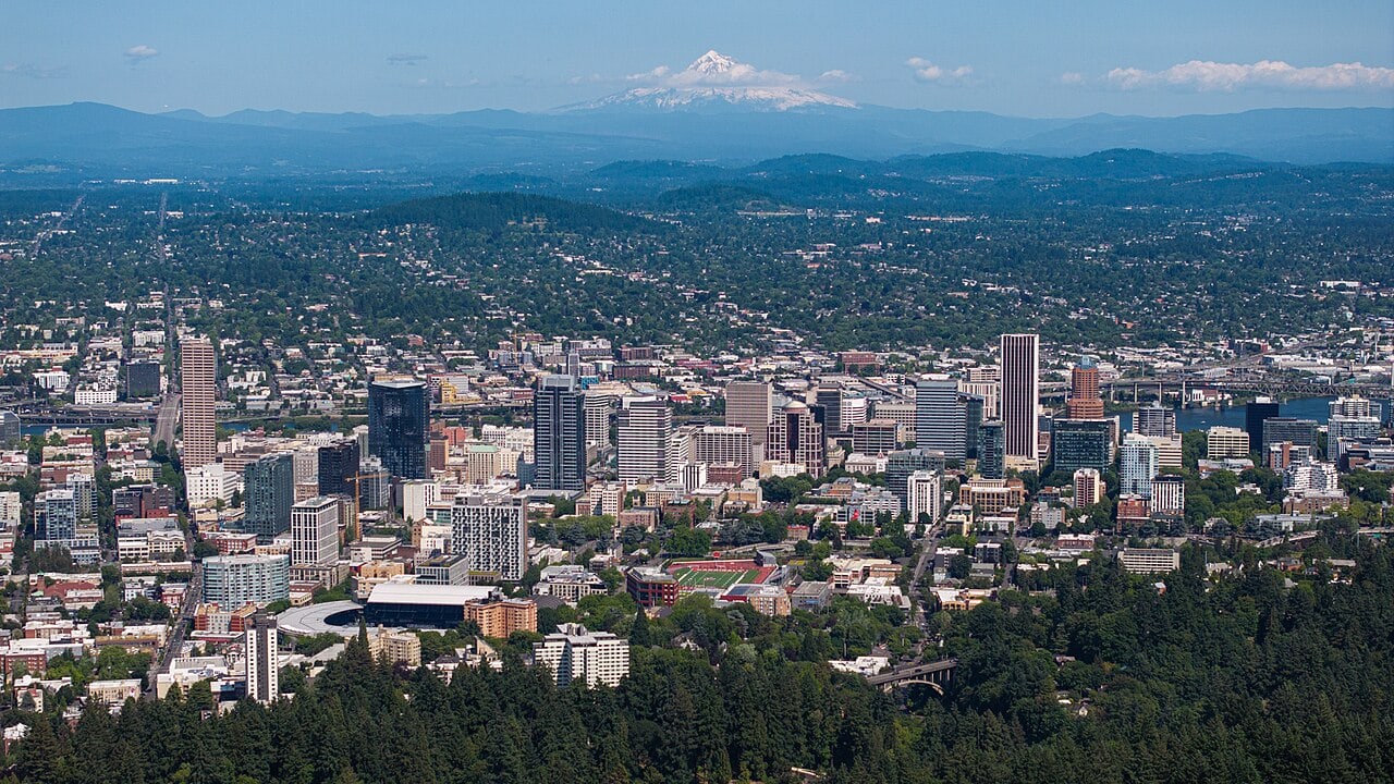View of Portland, Oregon