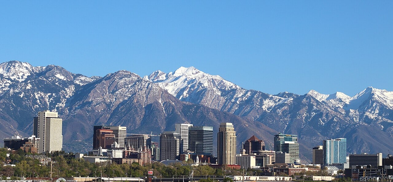 View of Salt Lake City, Utah